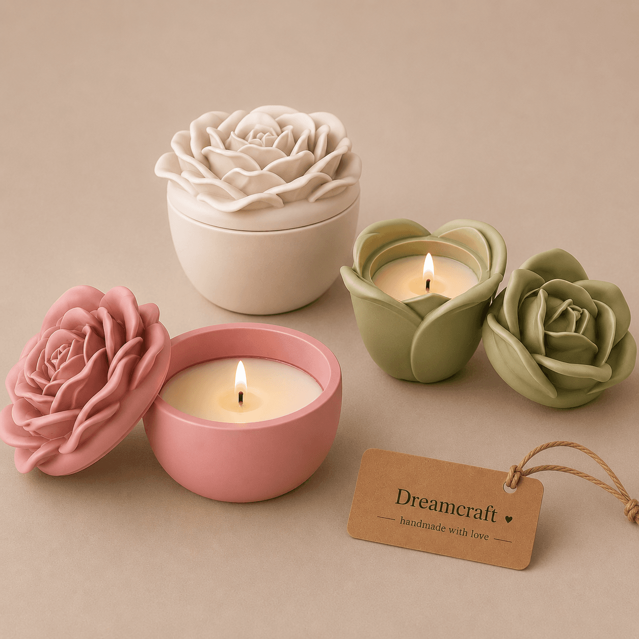 Flower Jar candles