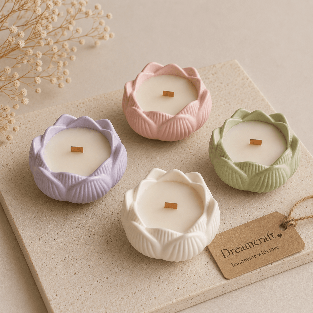 Lotus Jar candles